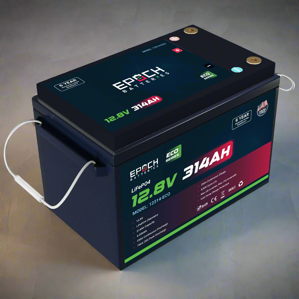 Epoch Batteries 12V 314Ah (4.02kWh) - Eco Series LiFePO4 Battery