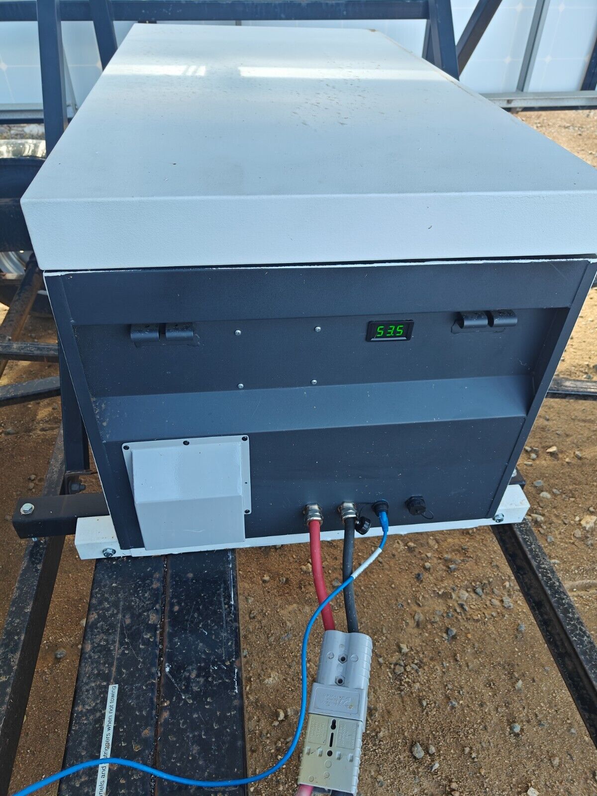 Off Grid Portable 24 Panel Solar Trailer w/ 28KWh GOBEL LFP ALL VICTRON 120/240