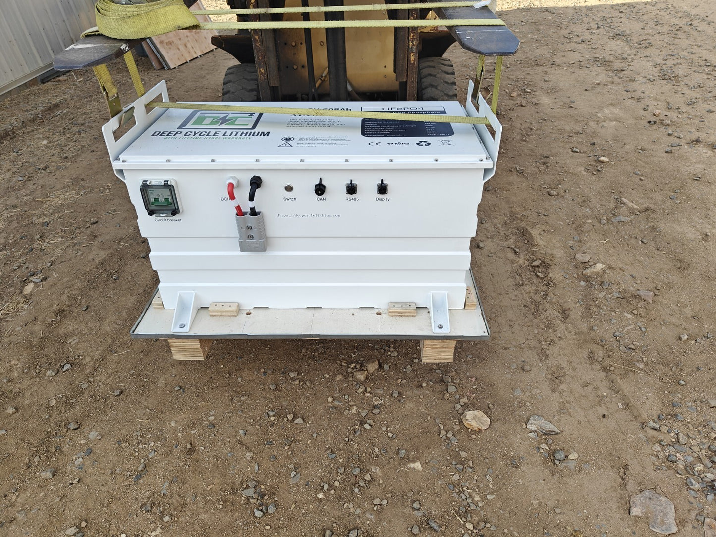 Replacement LFP Lithium battery pack for dc solar trailer - 51.2V 608ah 31.2Kwh