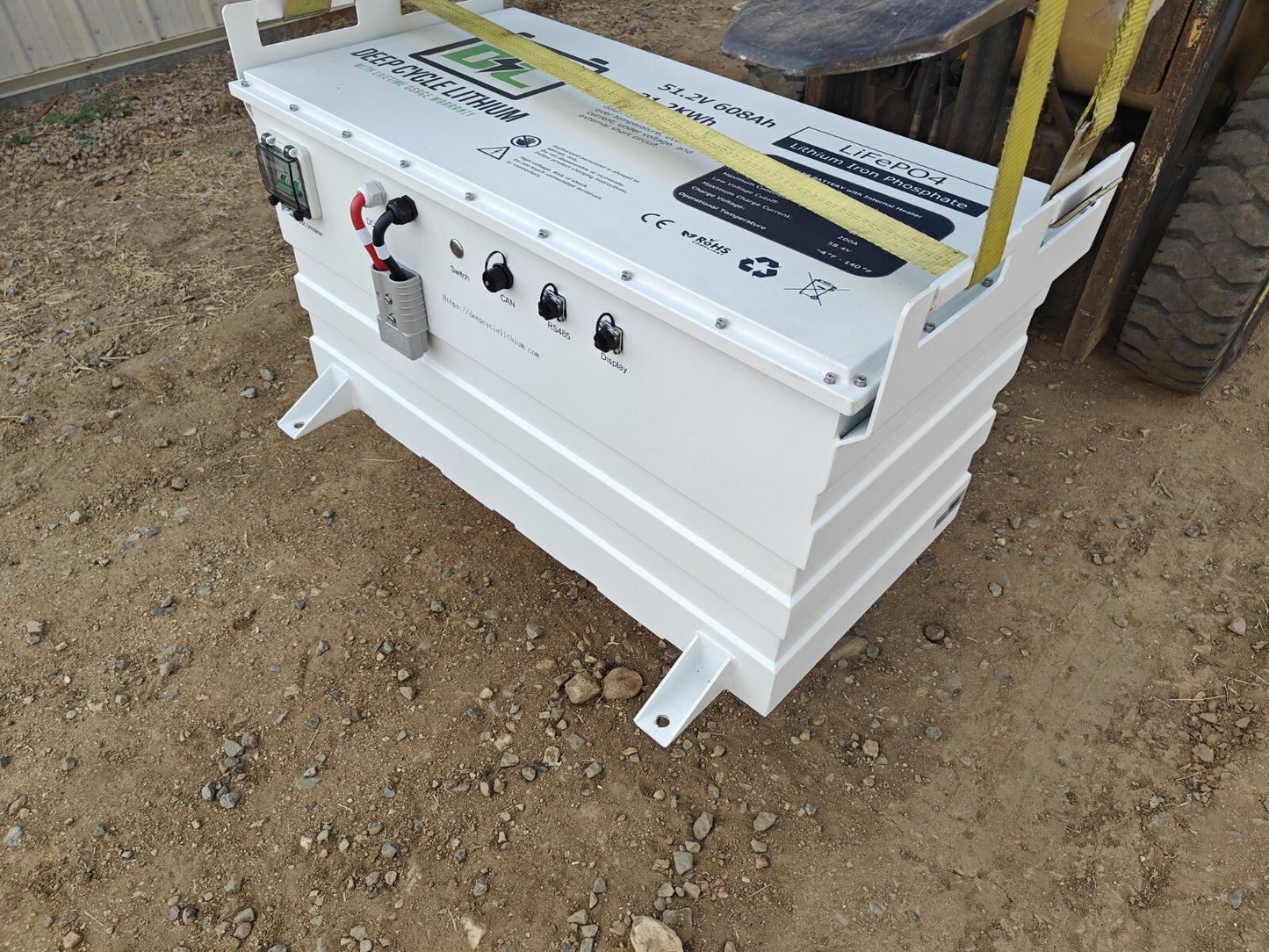Replacement LFP Lithium battery pack for dc solar trailer - 51.2V 608ah 31.2Kwh