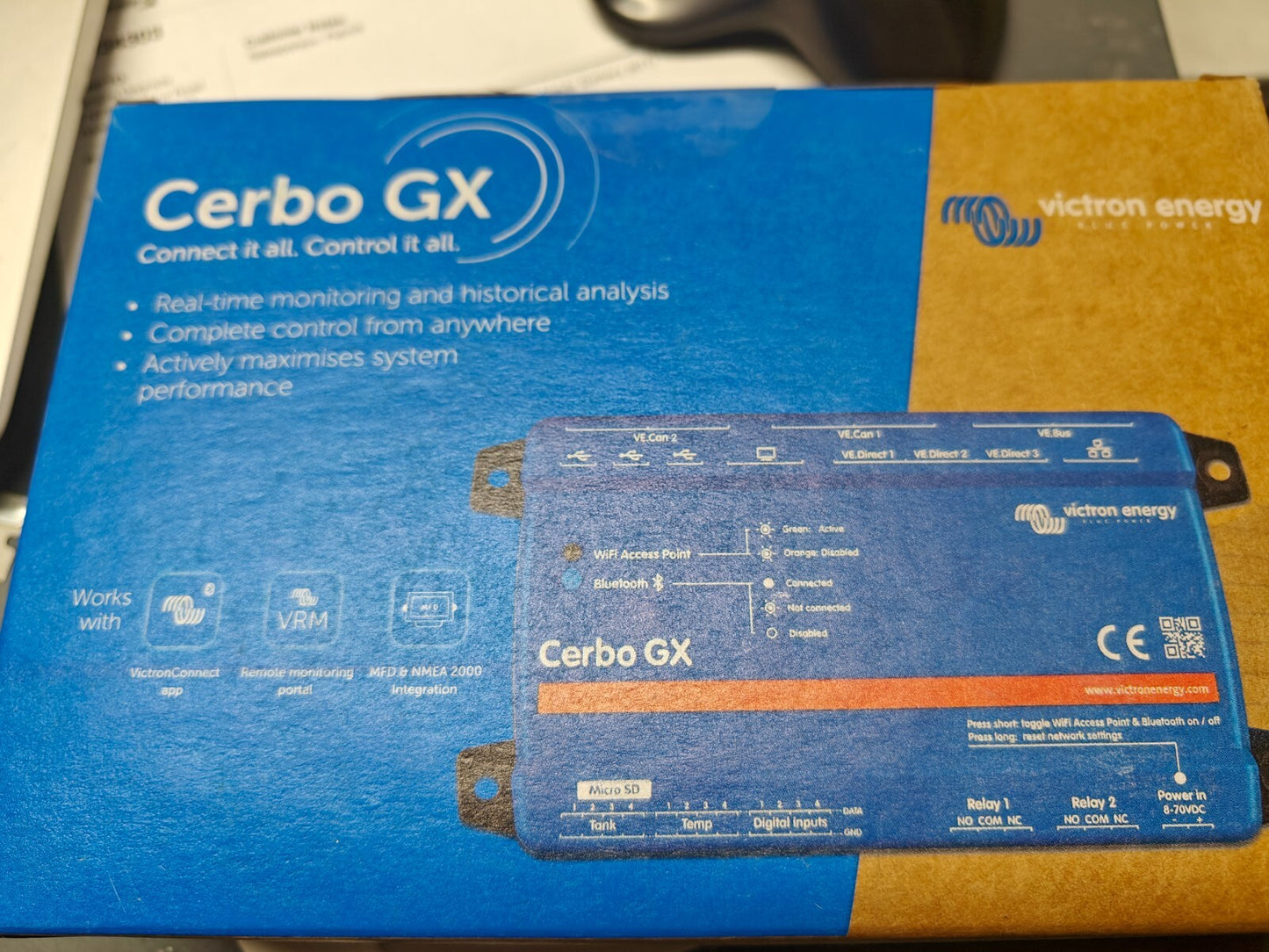 Victron BPP900451100 Cerbo GX MK2 Hardware revision 2 with two VE.Can ports