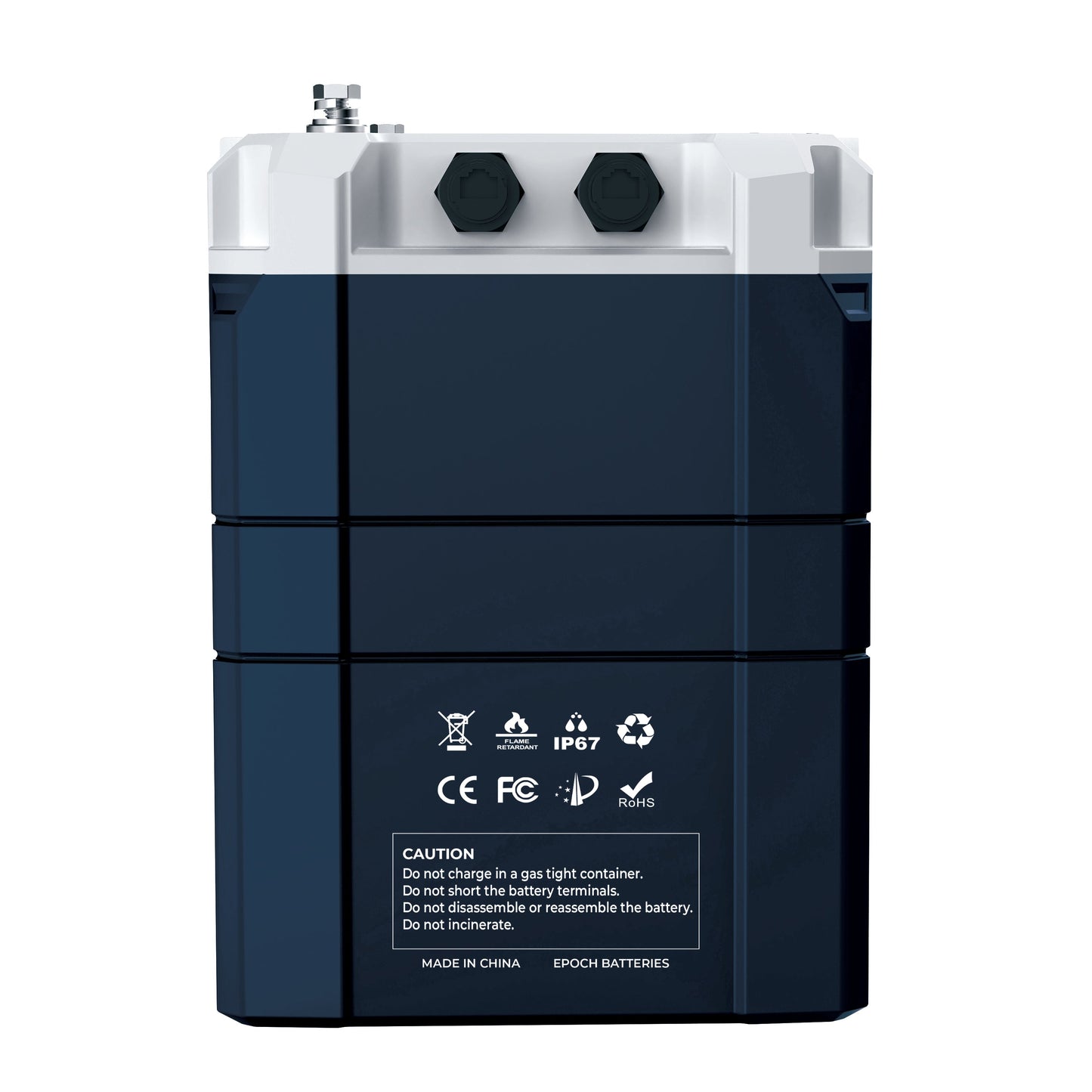 Epoch Batteries C12460A 12V 460Ah V2 Elite Series - Heated & Bluetooth & Victron Comms LiFePO4 Battery