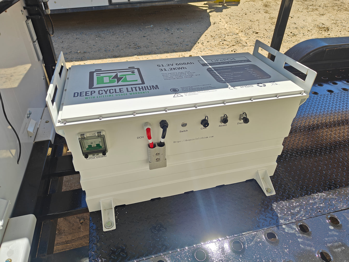 DC Solar Complete unit Remanufactured and Upgraded DC Solar Trailer with 31KWh Lithium Batteries