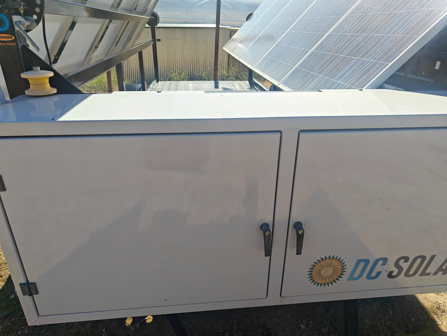 DC Solar Complete unit Remanufactured and Upgraded DC Solar Trailer with 31KWh Lithium Batteries