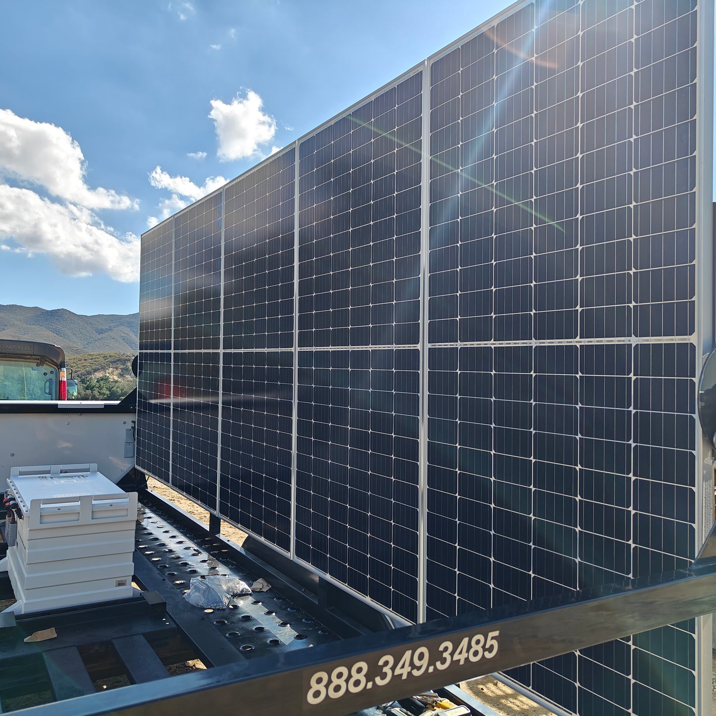 DC Solar Trailer - Solar Panel Upgrade - 10x 385 watt panels + Victron Solar Charge Controllers