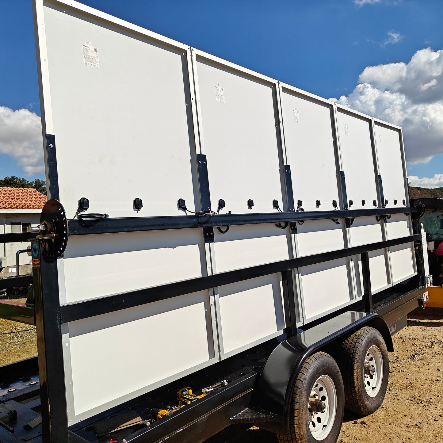 DC Solar Trailer - Solar Panel Upgrade - 10x 385 watt panels + Victron Solar Charge Controllers