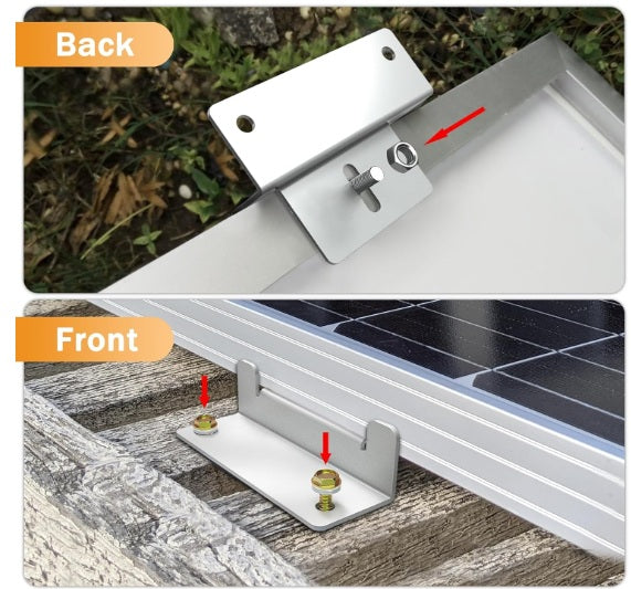 Solar Panel "Z" Bracket - Lot of 4