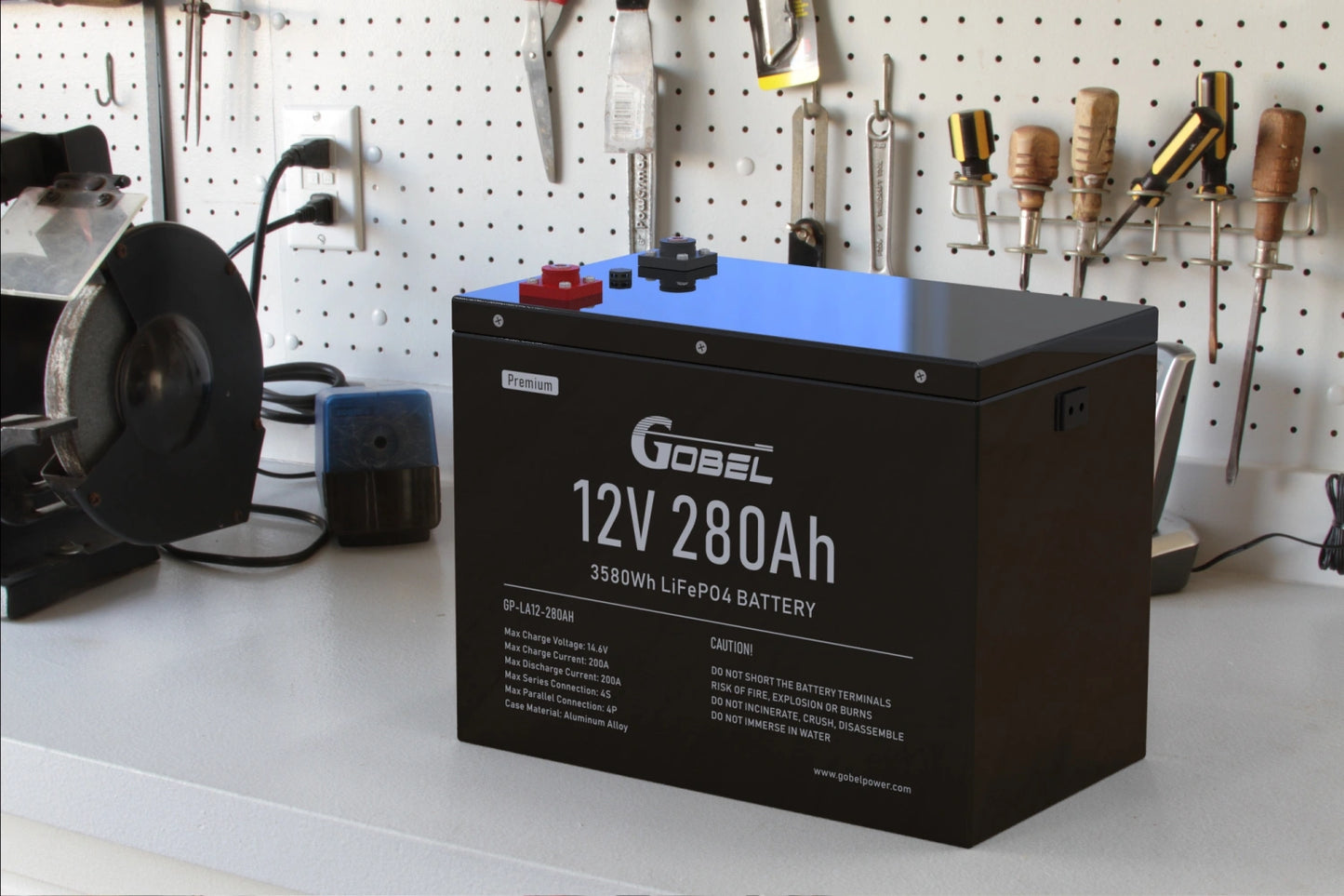 Gobel GP-LA12-306AH| 12V306Ah Battery, Built-in heater & Bluetooth