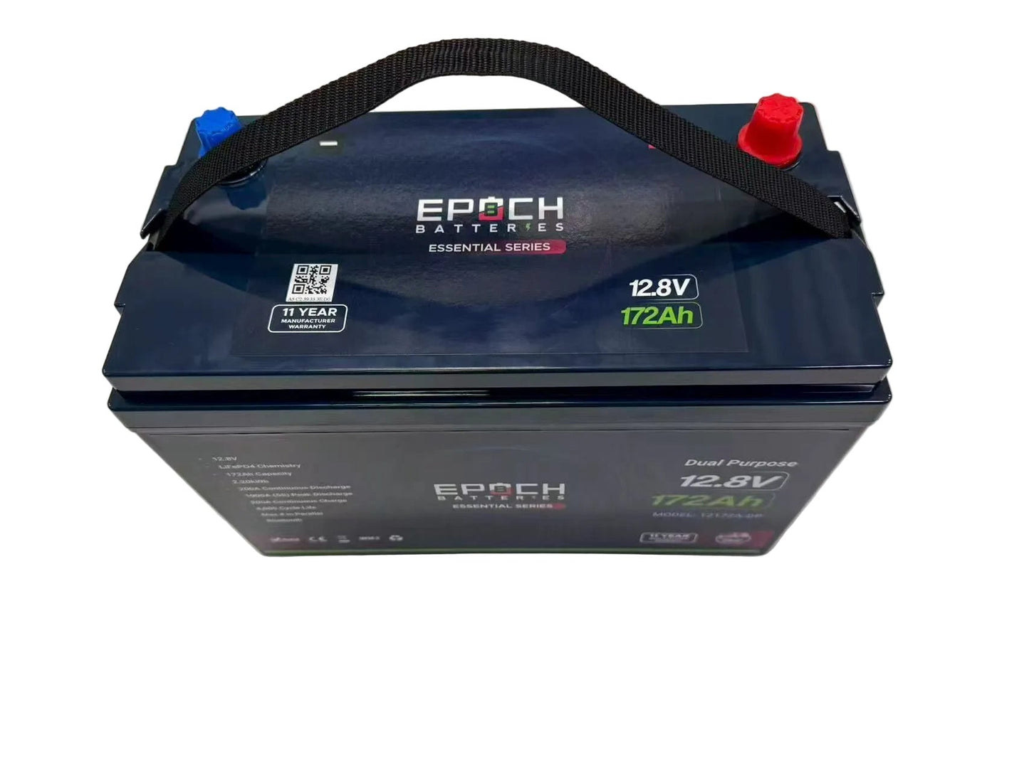 Epoch Batteries (PRE-ORDER) 12V 172Ah (2.20kWh) Dual Purpose Essential Series - Group 31 LiFePO4 Battery - ETA APR 30
