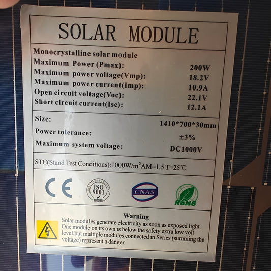 Solar Panel 200w