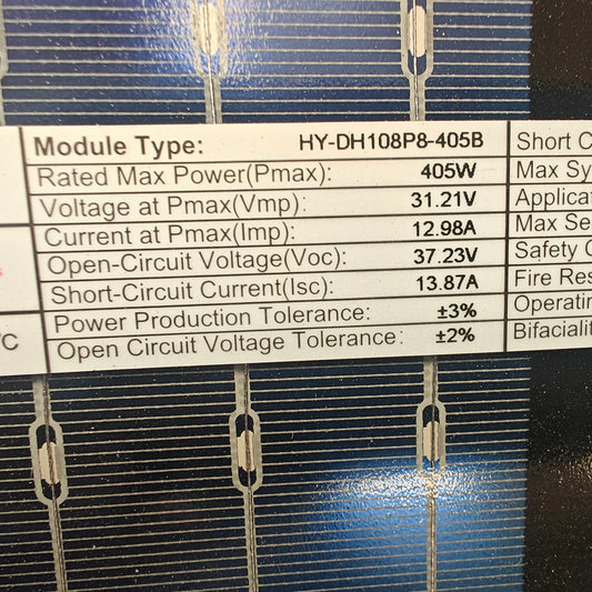 Solar Panel 405w