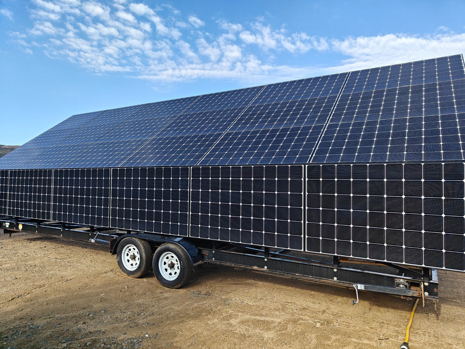 Off Grid Portable 24 Panel Solar Trailer w/ 28KWh GOBEL LFP ALL VICTRON 120/240