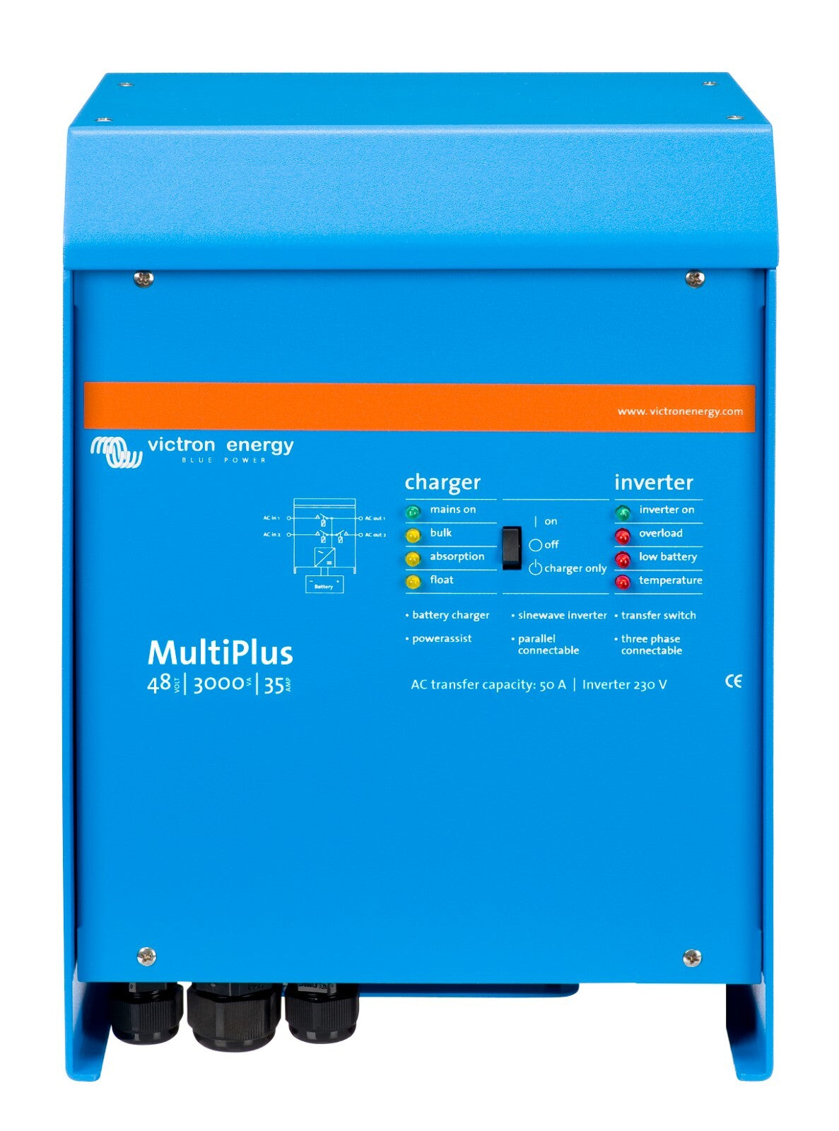 Victron PMP483020001 MultiPlus 48/3000/35-16 230V VE.Bus VE.Bus 5 Yr Warranty