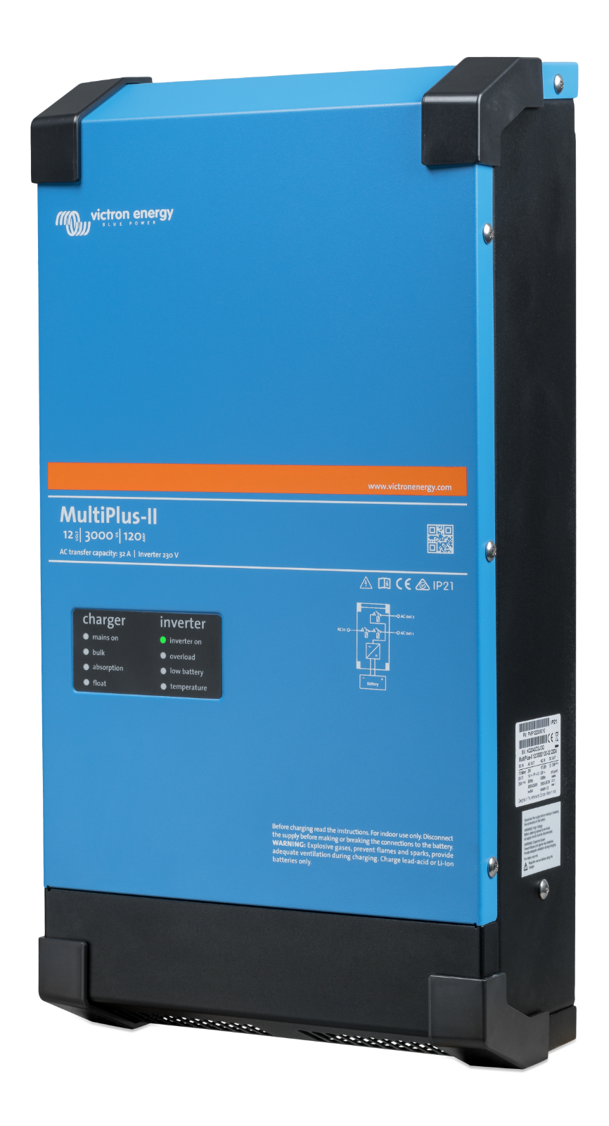 Victron PMP122305010 MultiPlus-II 12/3000/120-32 230V Auth Dealer 5 Yr Warranty