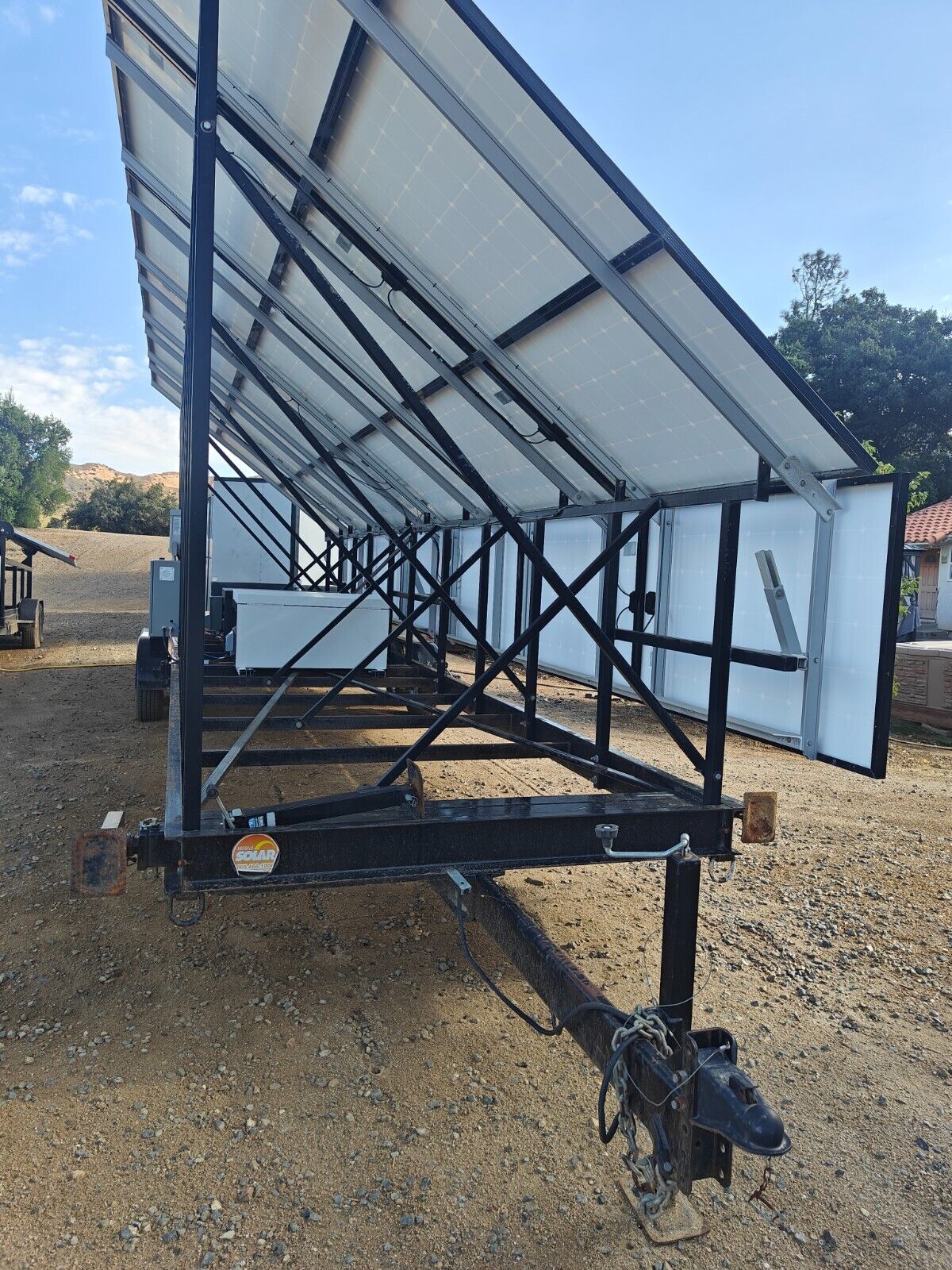 Off Grid Portable 24 Panel Solar Trailer w/ 28KWh GOBEL LFP ALL VICTRON 120/240