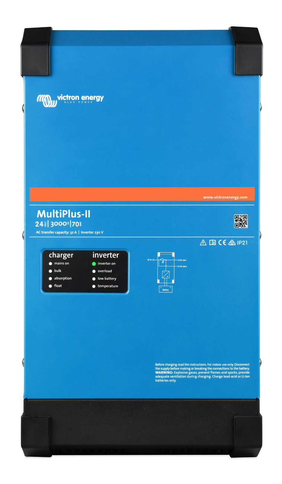 Victron PMP482305102 MultiPlus-II 48/3000/35-50 120V UL Auth Dealer 5 year warr