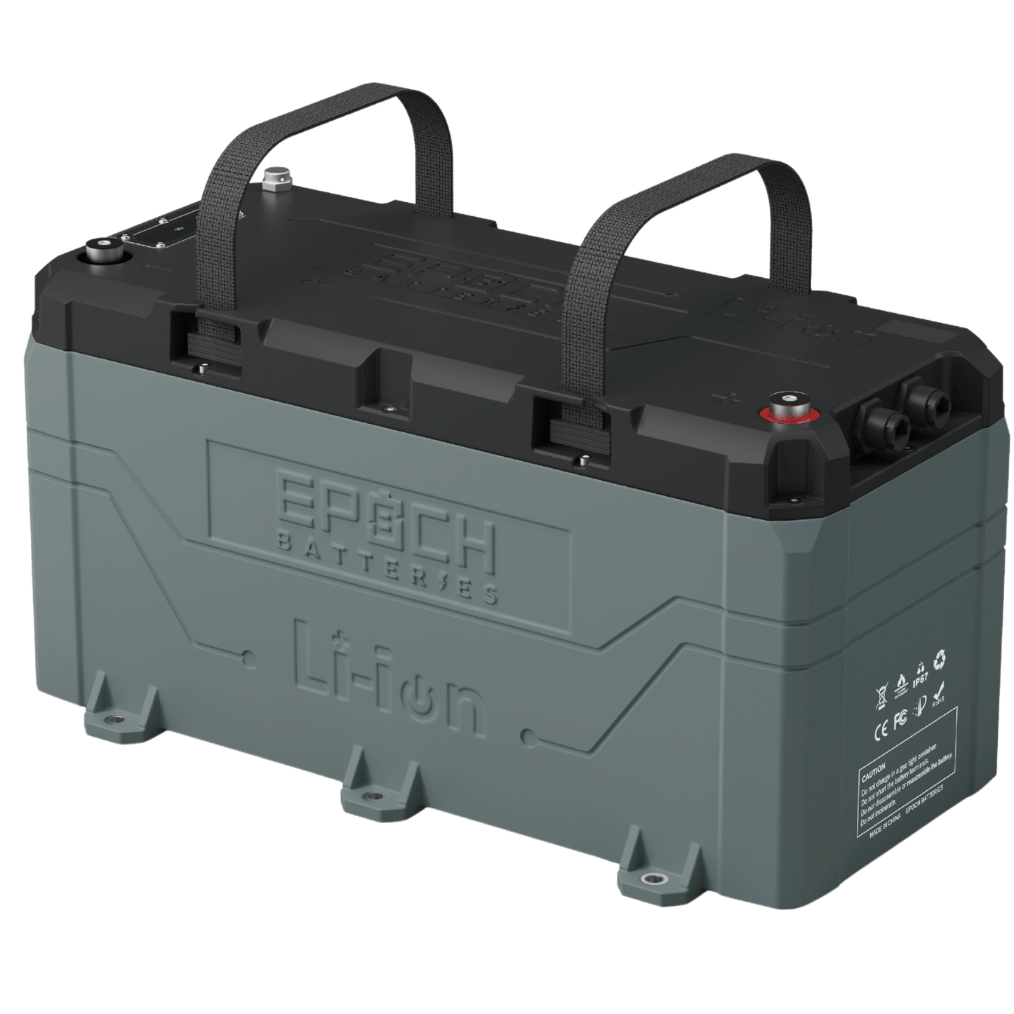 Epoch Batteries 36V 100Ah (3.84kWh) LiFePO4 Lithium Battery - Bluetooth, Heating, Waterproof