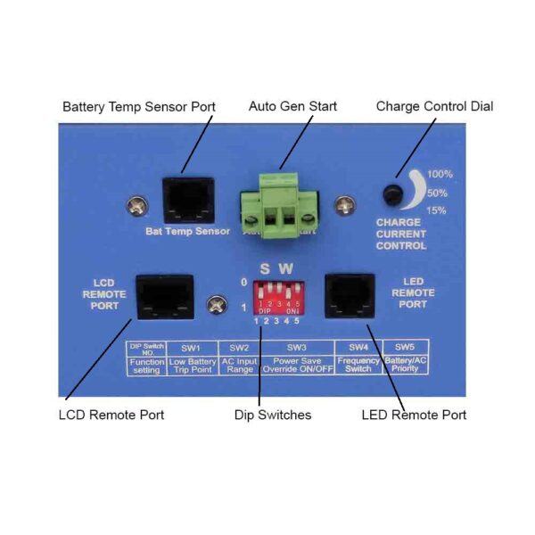 Aims Power PICOGLF6024120UL 6000 WATT PURE SINE INVERTER CHARGER 24Vdc TO 120Vac OUTPUT LISTED TO UL & CSA