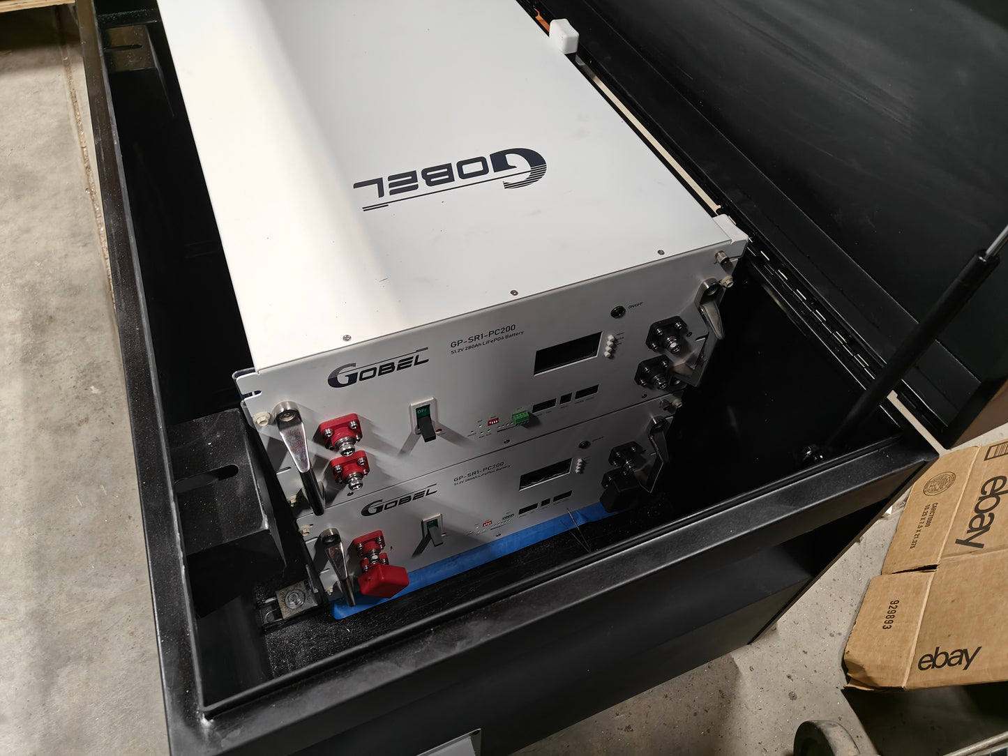 DC Solar 28KWH Lithium Battery Upgrade for DC Solar Trailer