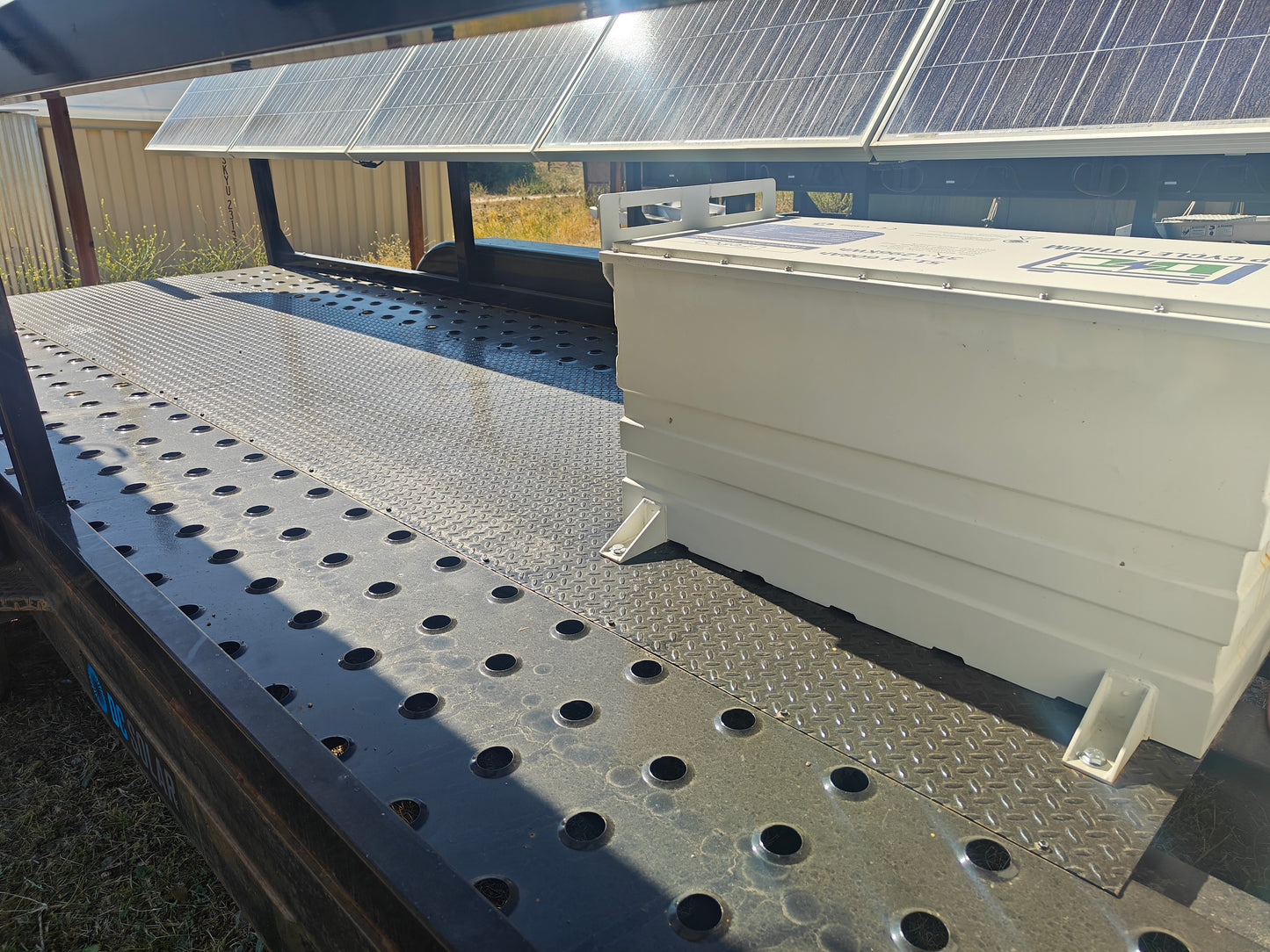 DC Solar Complete unit Remanufactured and Upgraded DC Solar Trailer with 31KWh Lithium Batteries