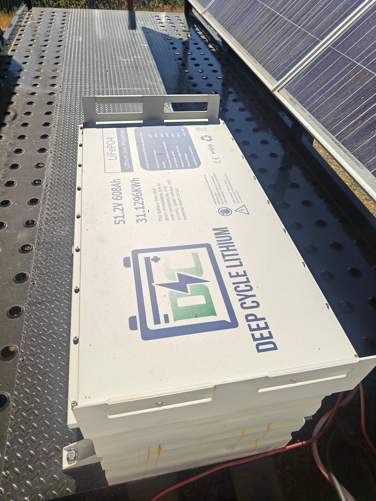 DC Solar Complete unit Remanufactured and Upgraded DC Solar Trailer with 31KWh Lithium Batteries