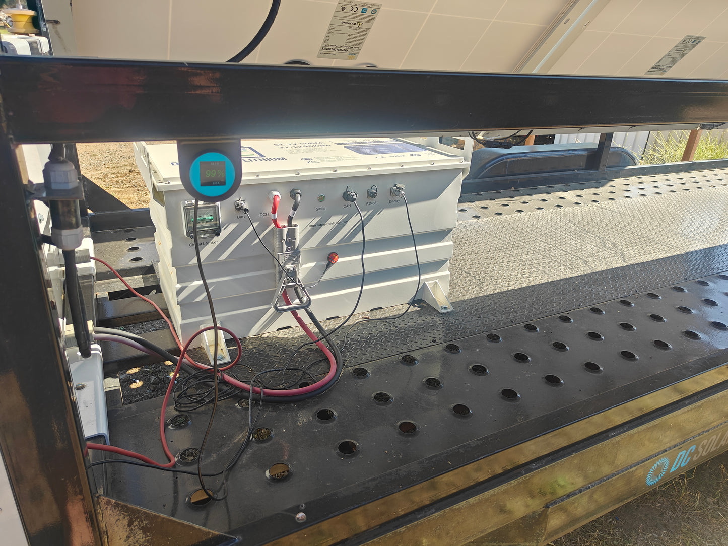 DC Solar Complete unit Remanufactured and Upgraded DC Solar Trailer with 31KWh Lithium Batteries