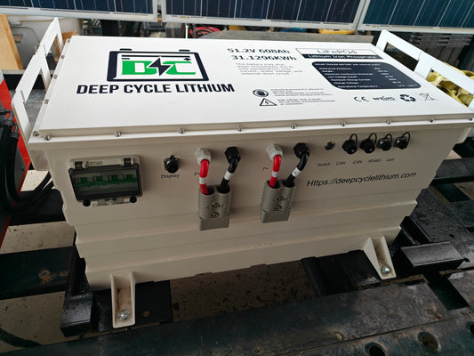 DC Solar Trailer Replacement  LFP Lithium battery pack - 51.2V 608ah 31.12Kwh