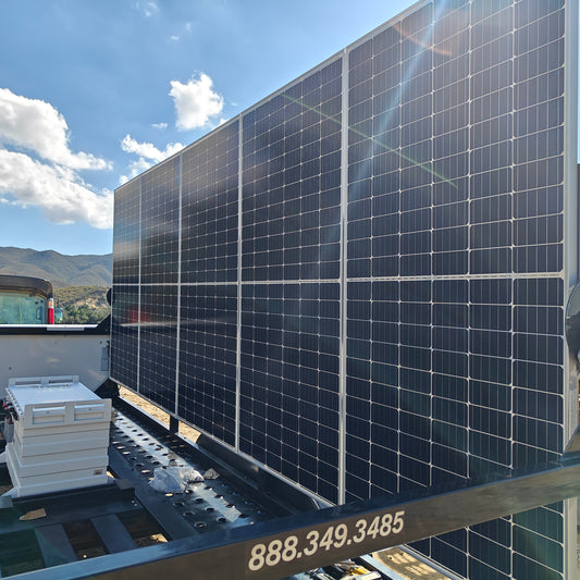DC Solar Trailer - Solar Panel Upgrade - 10x 385 watt panels + Victron Solar Charge Controllers