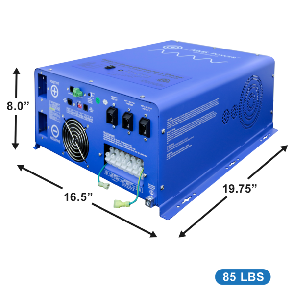 Aims Power PICOGLF4024120UL 4000 WATT PURE SINE INVERTER CHARGER 24Vdc TO 120Vac OUTPUT LISTED TO UL & CSA