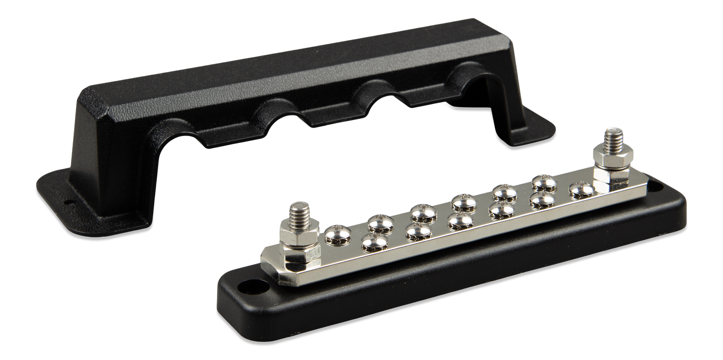 Victron Accessory DC Distribution Busbars VBB125021220 Busbar 250A 2P with 12 screws +cover