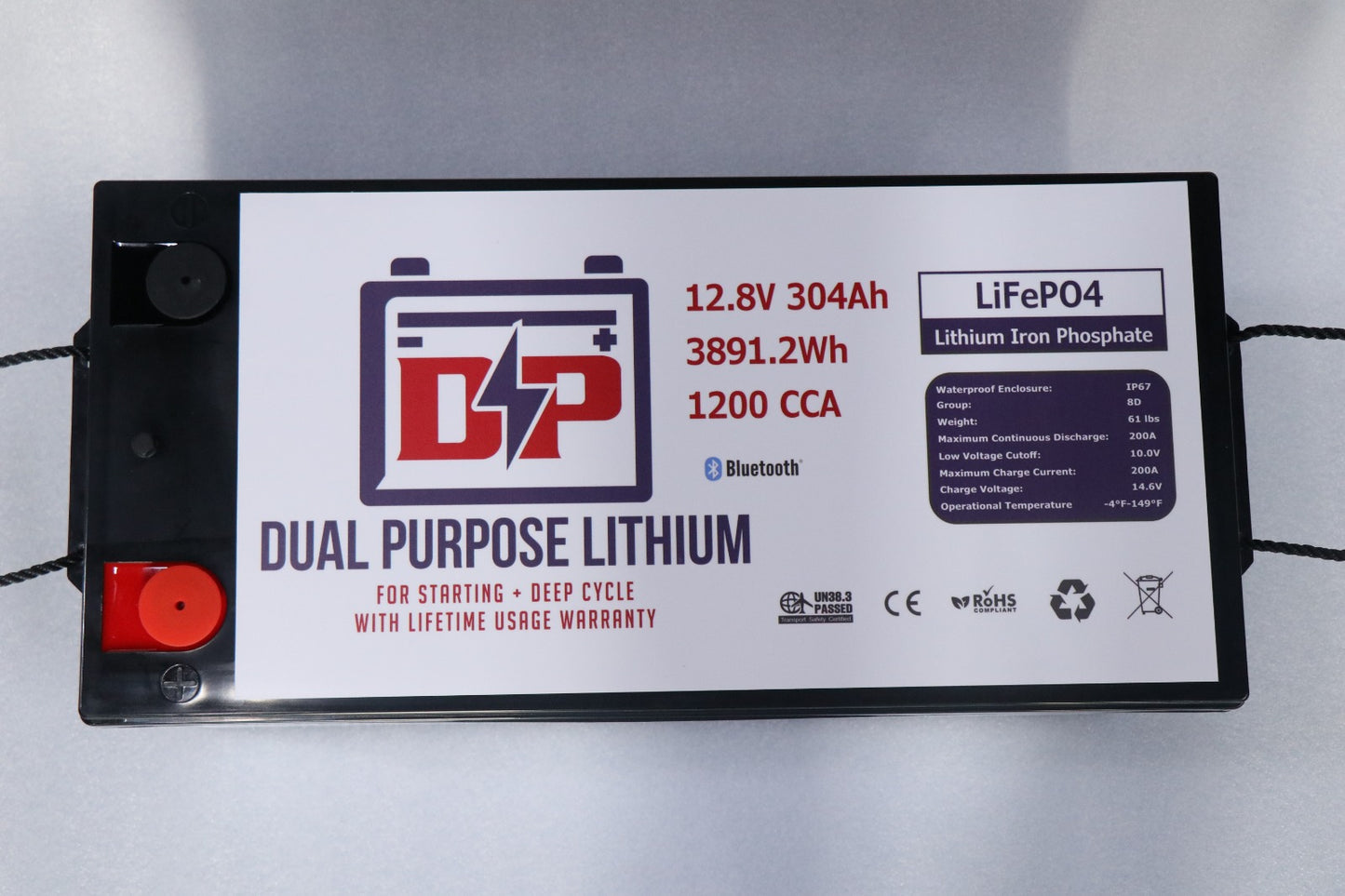 DP LITHIUM DP+ 12V 304 AH 12V LIFEPO4 DUAL PURPOSE BATTERY