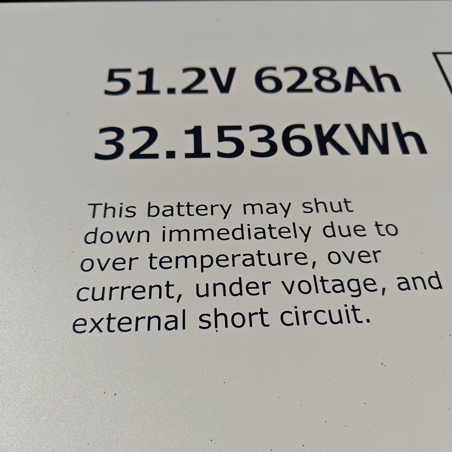 DC Solar Trailer Replacement  LFP Lithium battery pack - 51.2V 628ah 32.15 Kwh