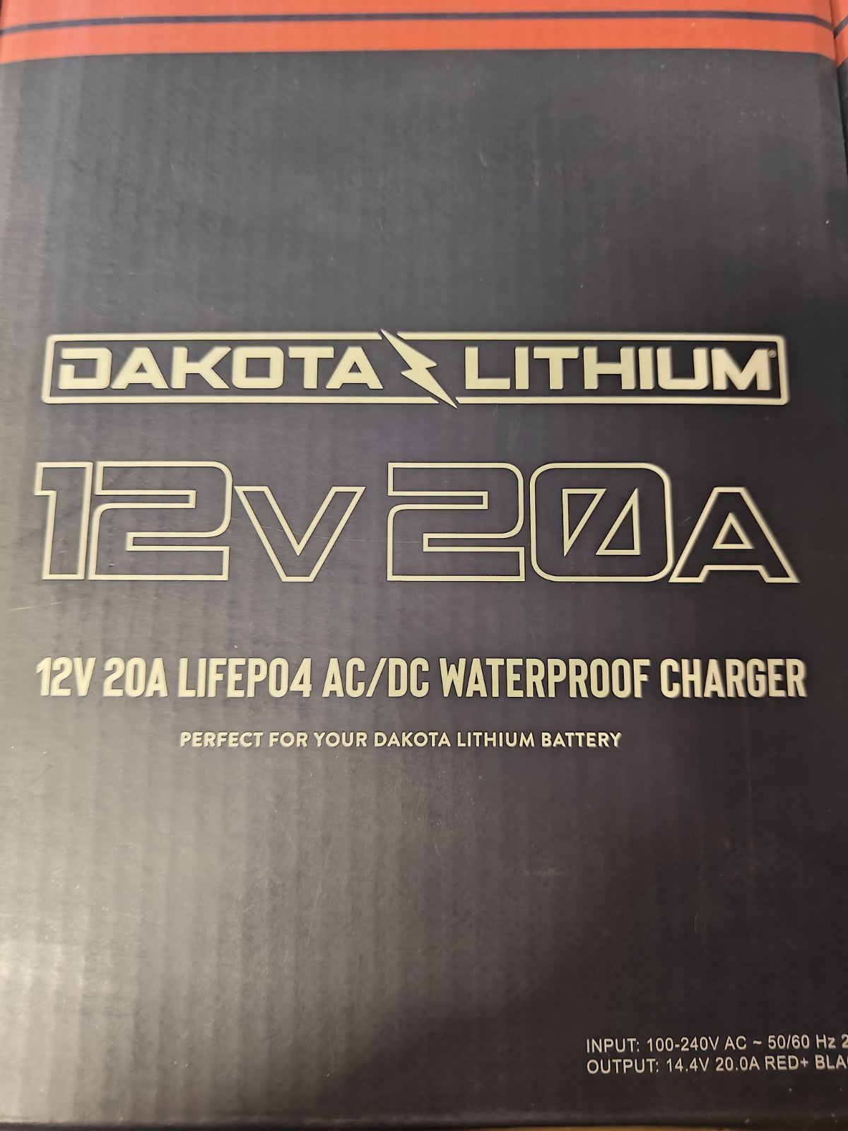 Dakota Lithium Ultra Fast 12V 20A Waterproof LiFePO4 Onboard Battery Charger